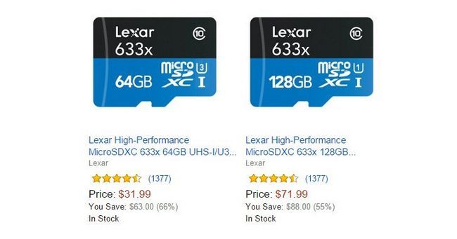 Fotografía - [Offre Alerte] Lexar MicroSD cartes sur la vente via Or Box Deal Amazon Aujourd'hui